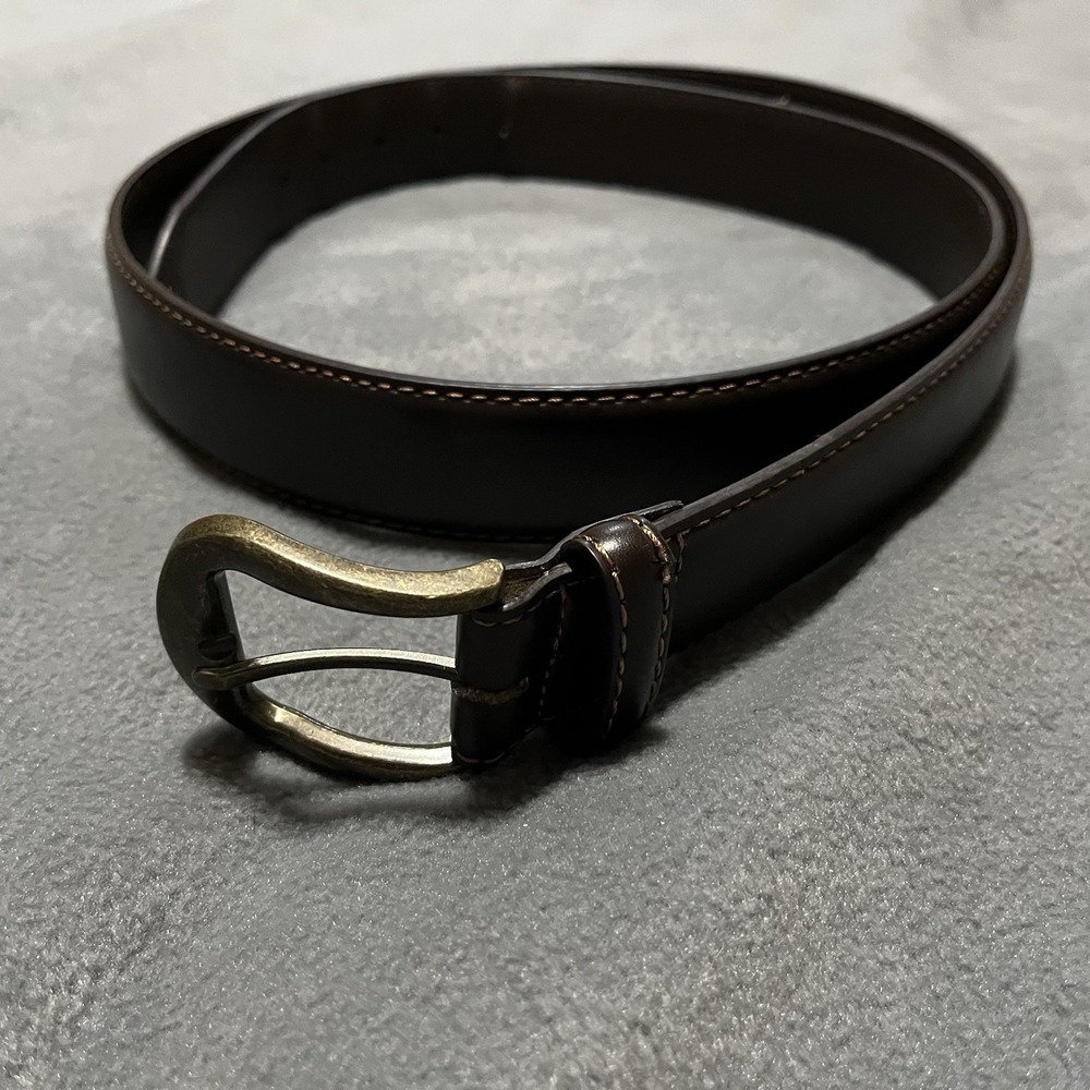 Mens Brown Leather Belt Size‎ XL 46-48